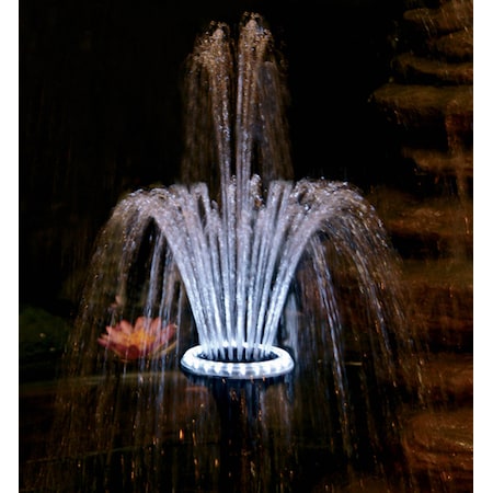 Pondmaster 24 LED Light Ring w/Fntnhd. Use w/Pumps w/ 3/4" & 1" Threaded Outlet. 02185